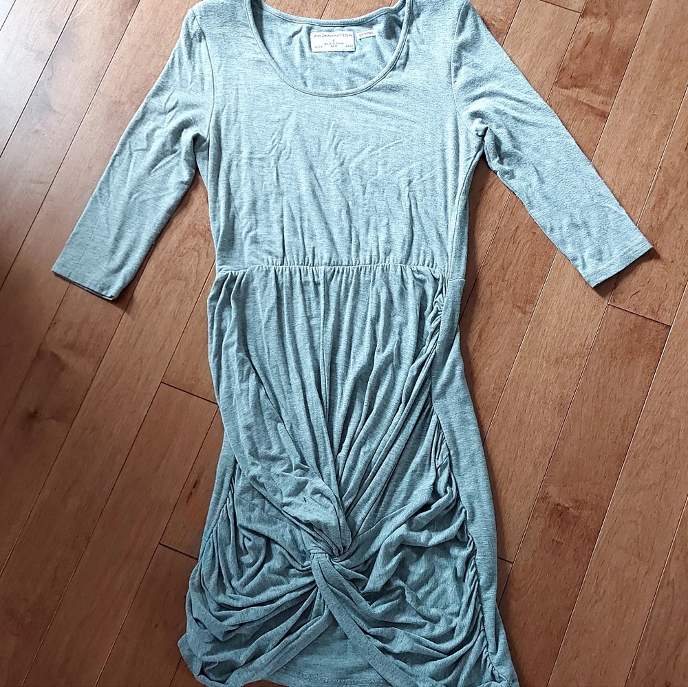 Heather Grey Casual Knot Dress